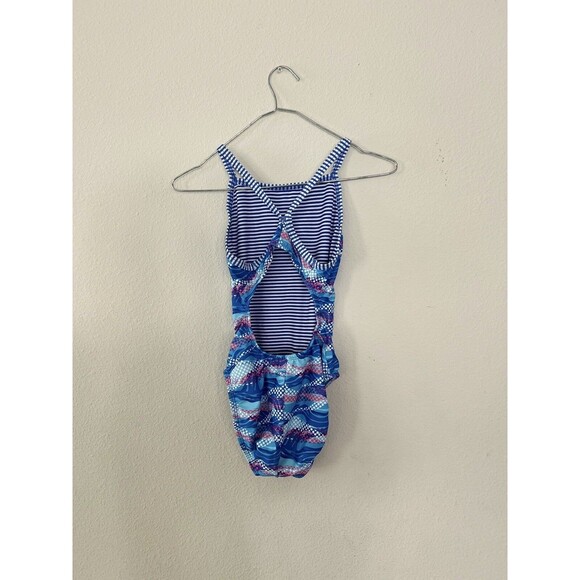 DOLFIN Uglies Underwater Camo V-2 Back Competitive Women’s Swimsuit EUC 30 XS - Picture 4 of 4